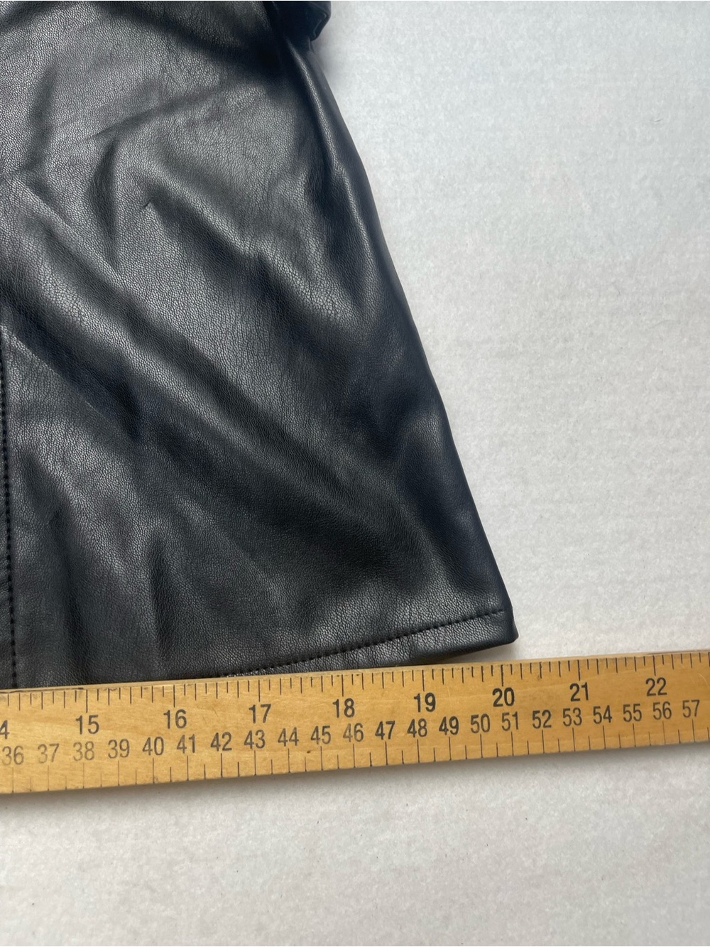 Truth Black Faux-Leather Belted Jacket - Picture 10 of 11